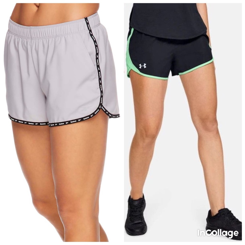 Under Armour & Reebok Athletic Activewear Shorts x 2